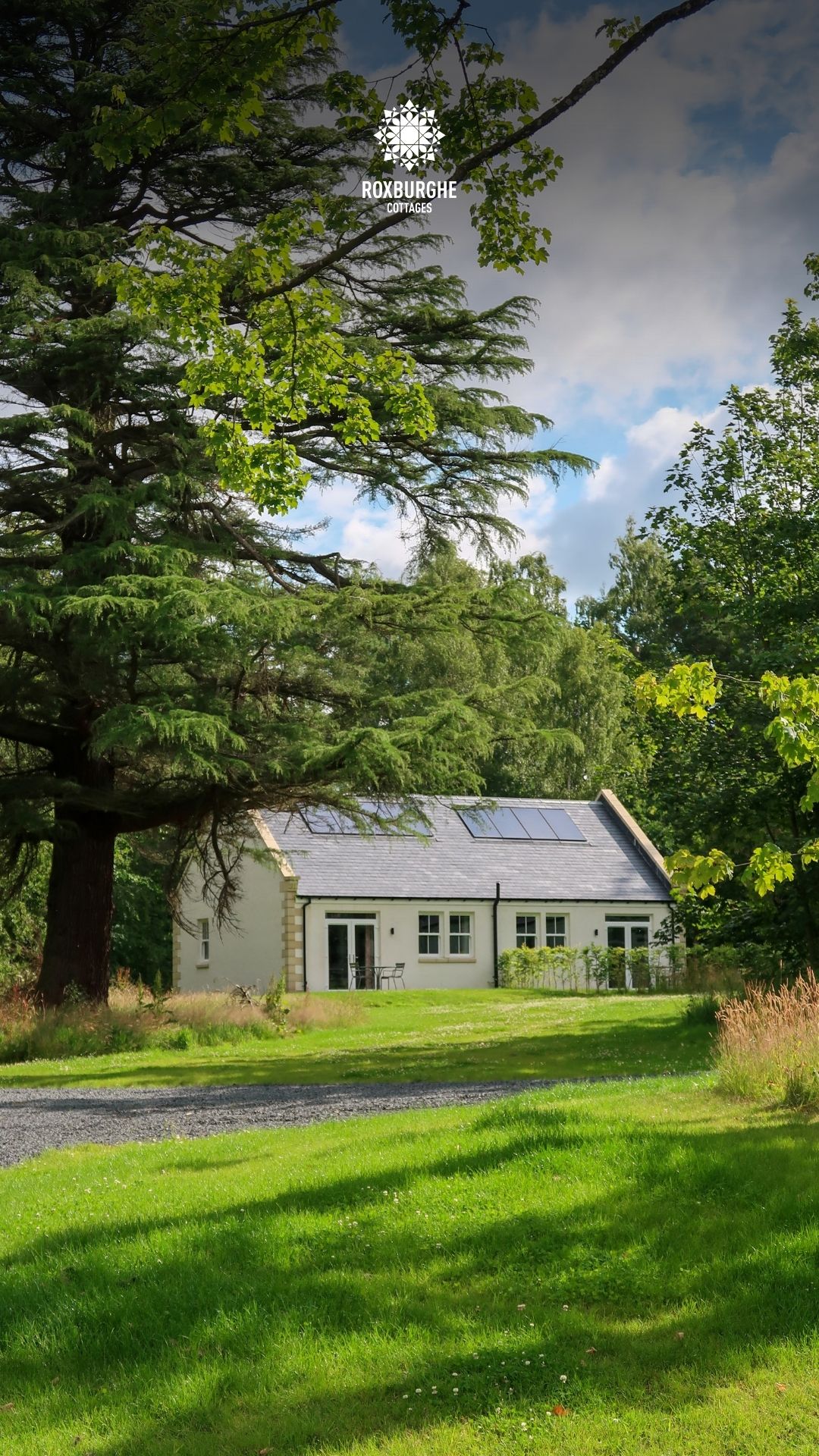 SCHLOSS Roxburghe Facebook ad: Relax in the heart of the Scottish countryside…