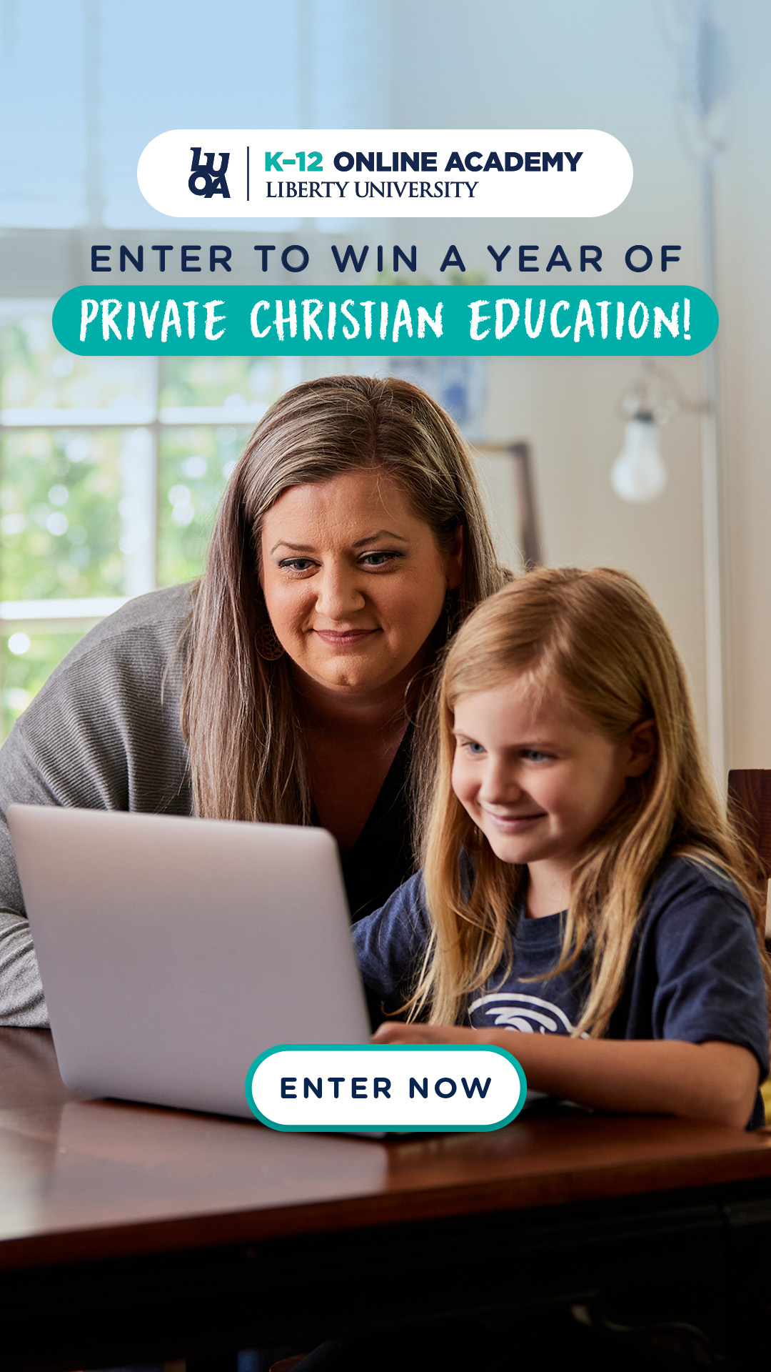 Liberty University Online Academy K-12 Facebook ad