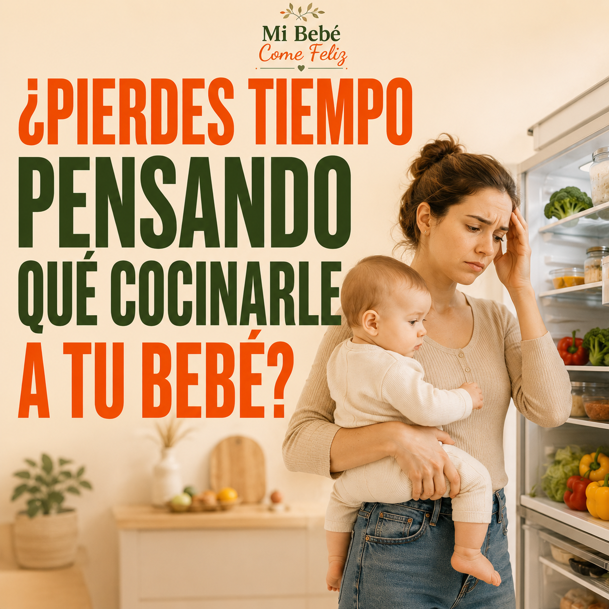 Bienestar Hoy Nutrición Facebook ad: Deja de estresarte pensando qué cocinarle a tu bebé