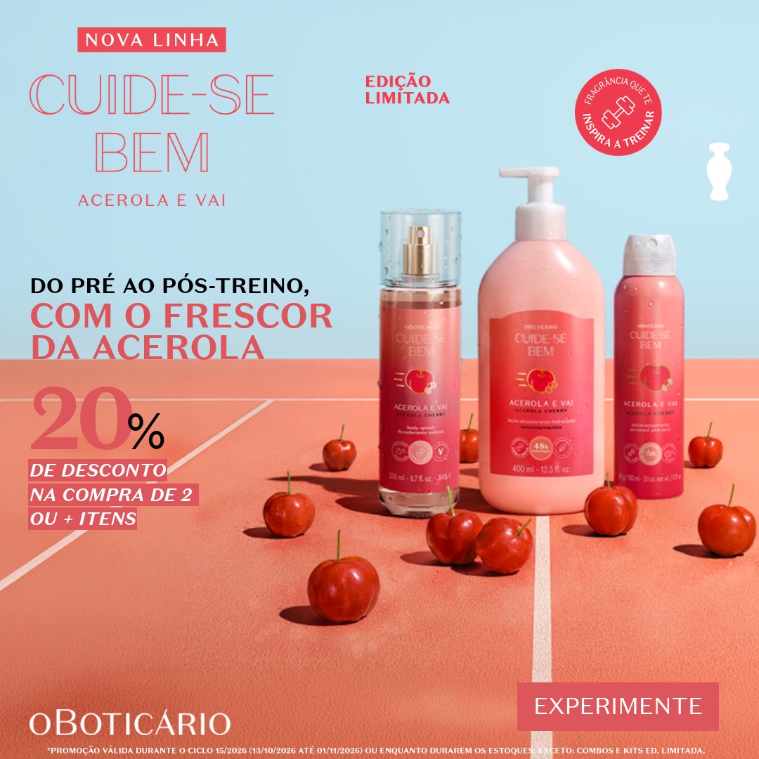 O Boticário Facebook ad: Nova Linha Cuide-se Bem