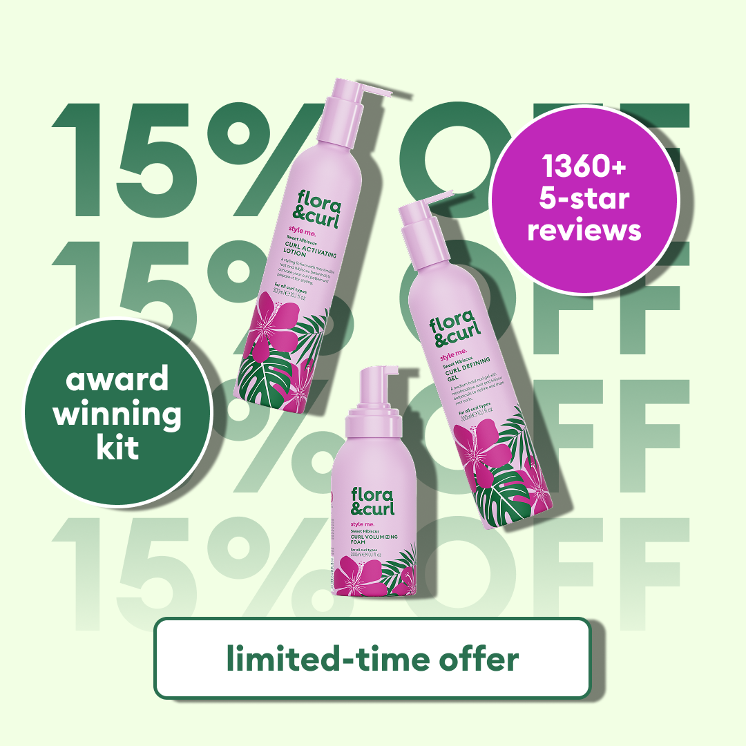 Flora & Curl Haircare Facebook ad