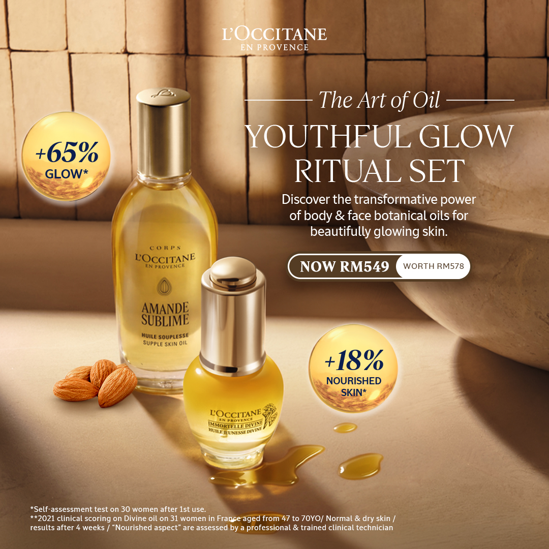 L'OCCITANE en Provence Facebook ad: Youthful Glow Ritual