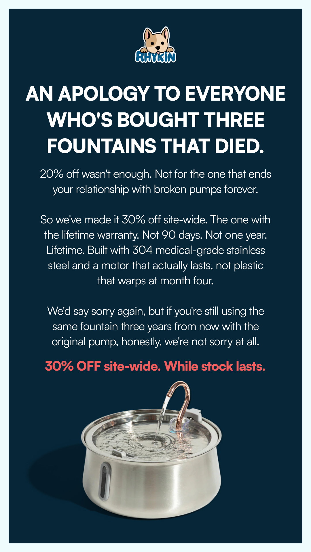 Rhykin Pet Co Facebook ad
