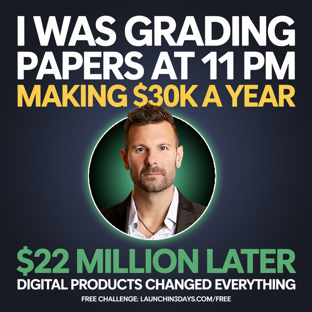 Tyson Zahner: Attraction Marketing Coach Facebook ad: From $30K/Year Teacher to $22M in Sales