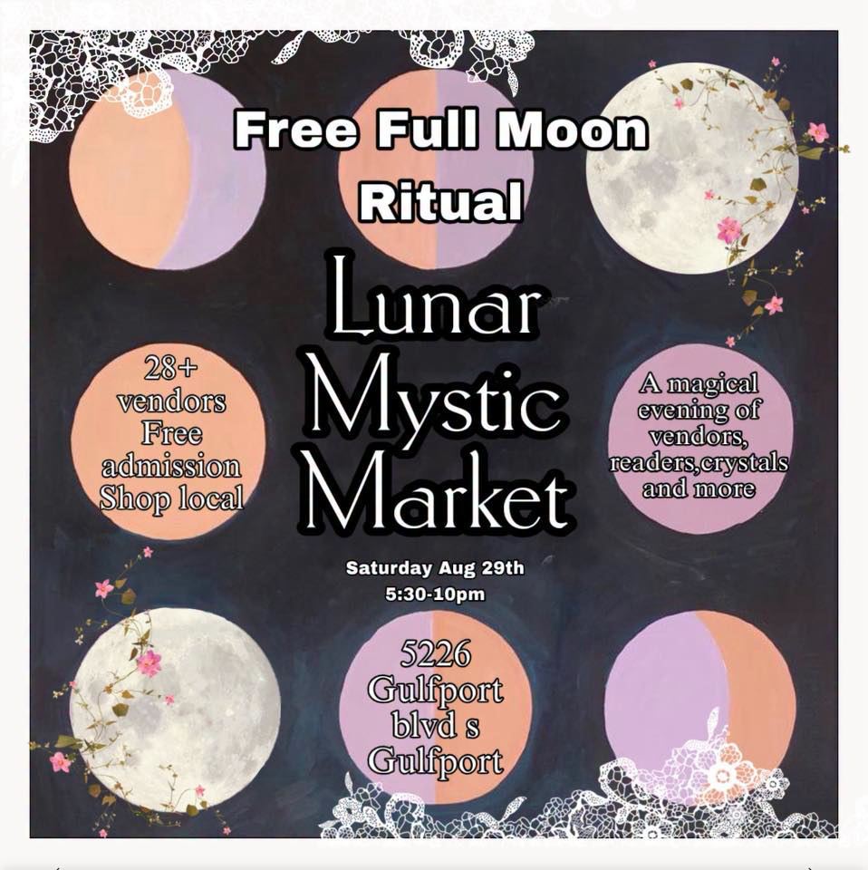 Handmade Mystic Healing Crystals and Jewelry Facebook ad: Lunar Mystic Market @ Handmade Mystic