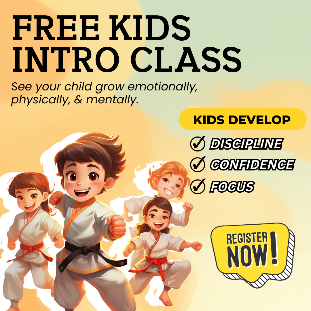 Ennis Black Belt Academy Facebook ad: FREE Kids Intro Class!