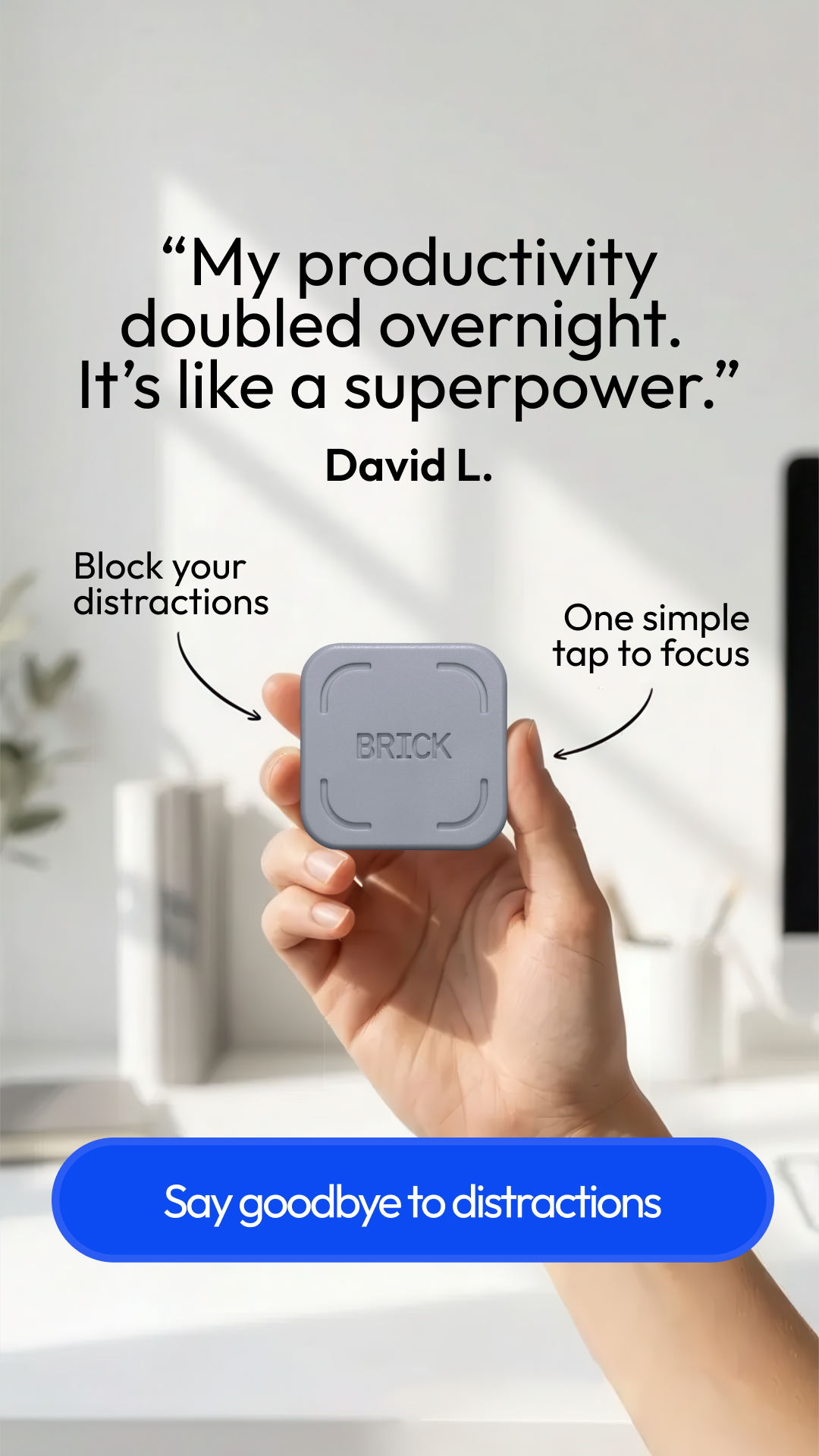 Brick - Take Back Your Time Facebook ad