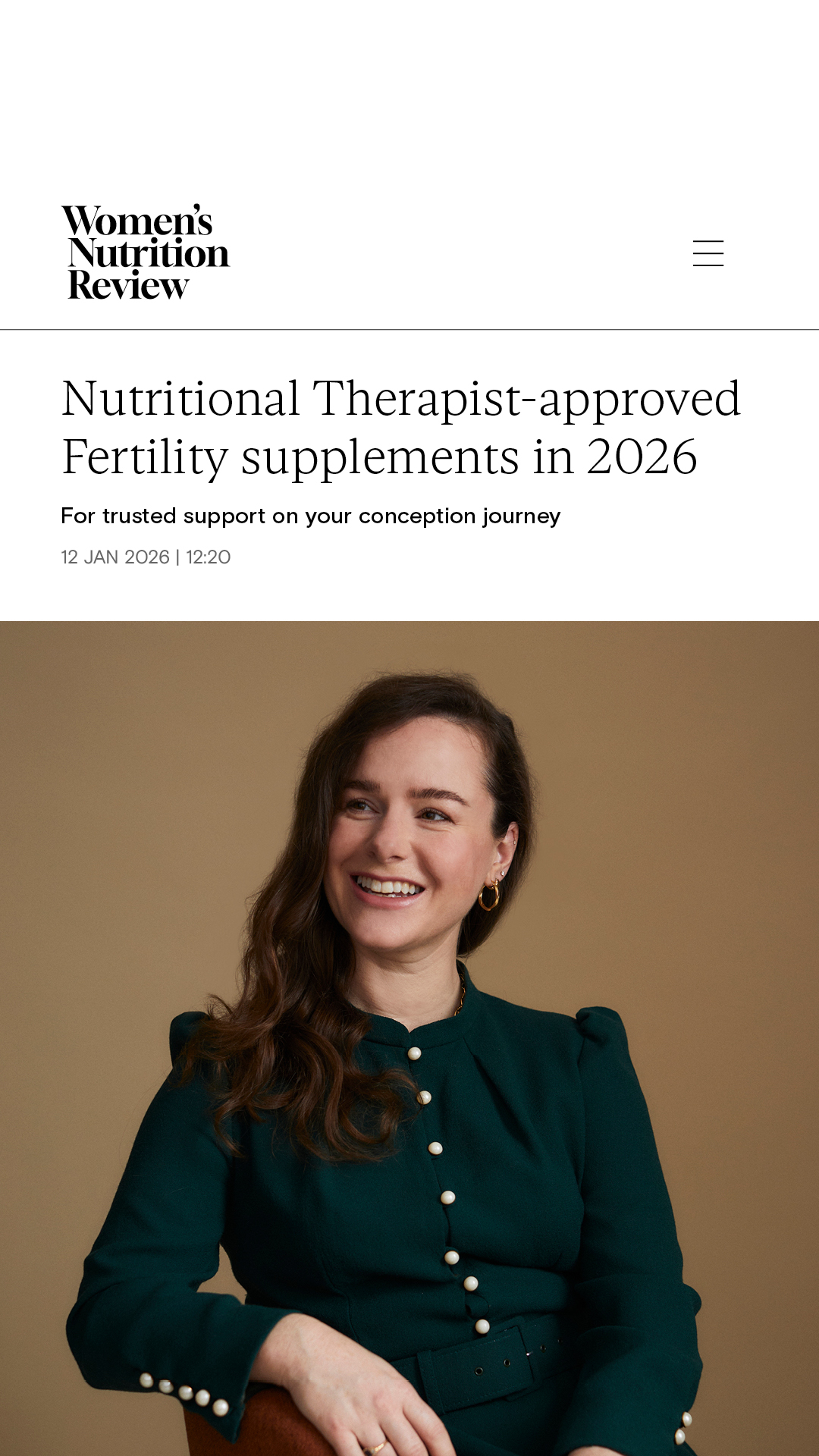 Women's Nutrition Review Facebook ad