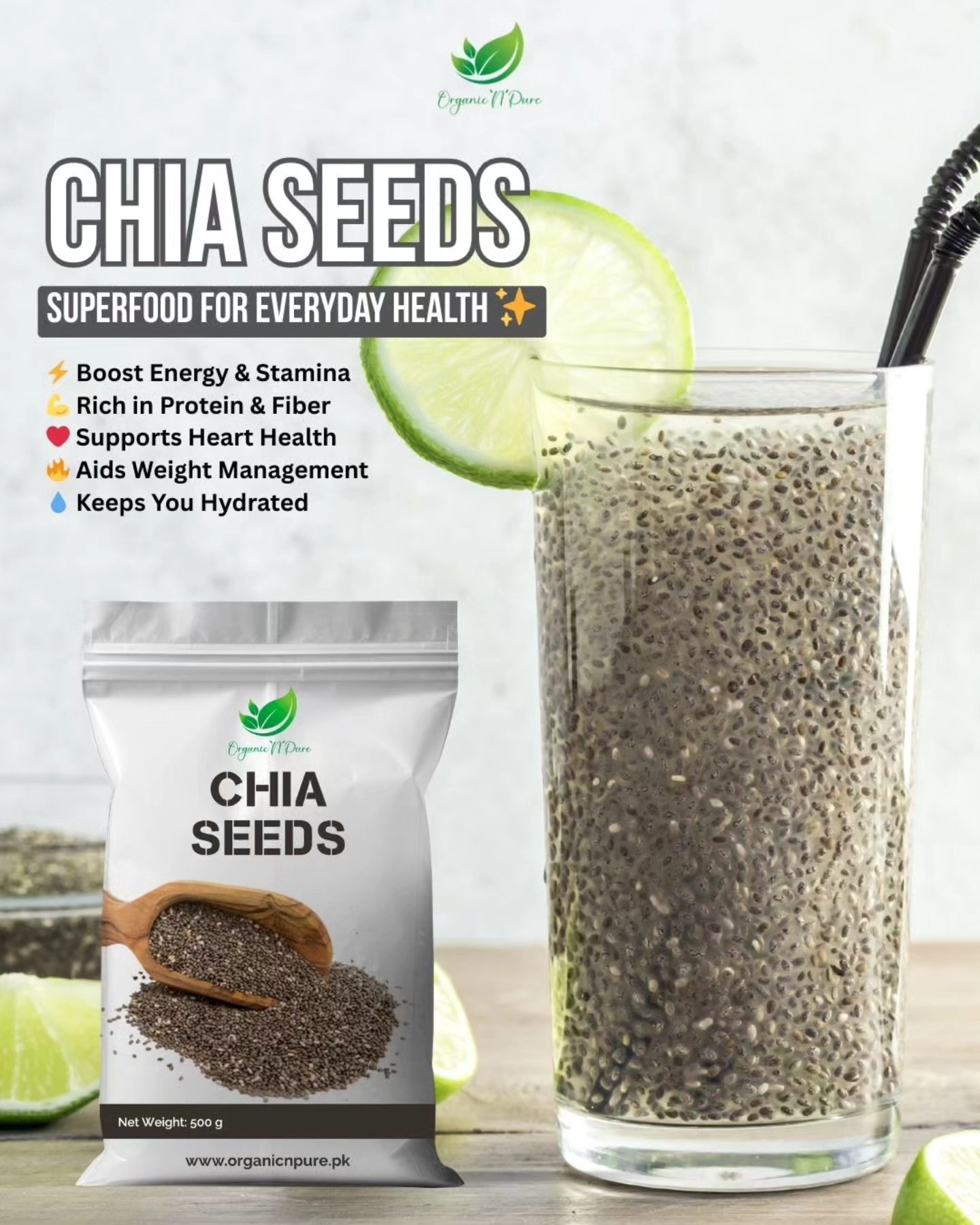 Organic 'N' Pure Facebook ad