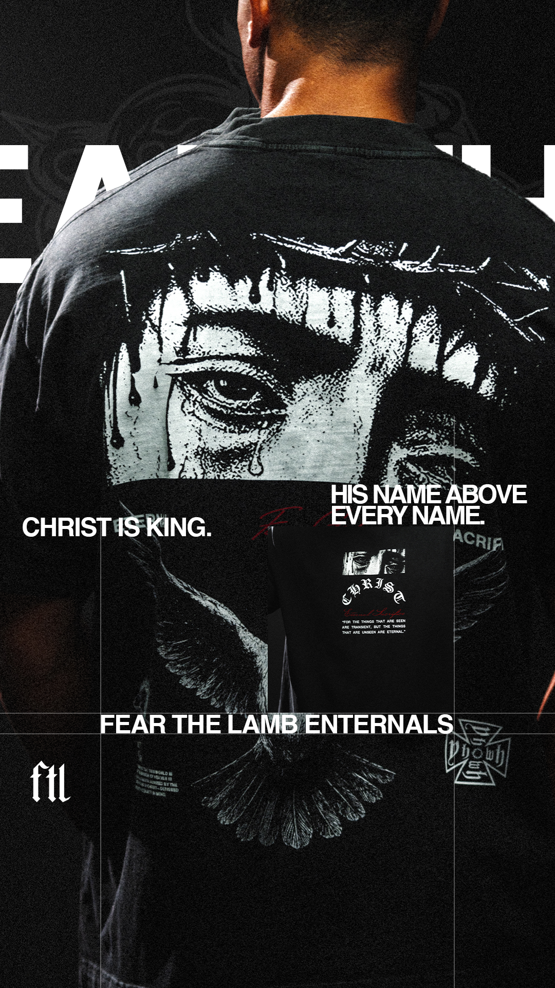 Fear the Lamb Apparel Facebook ad: Built for Eternity.