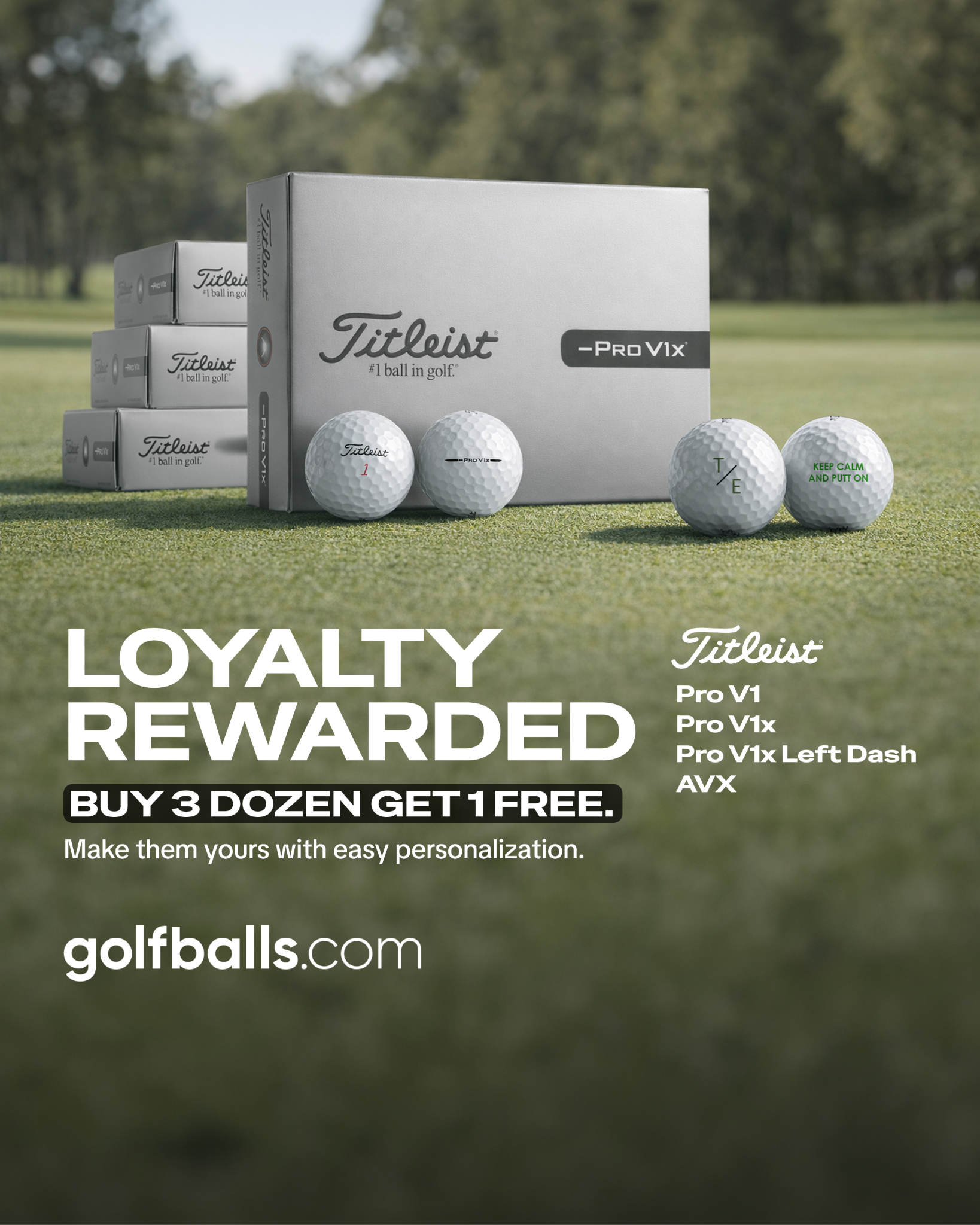 Golfballs.com Facebook ad