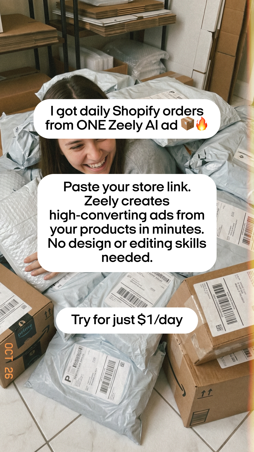 Zeely Facebook ad