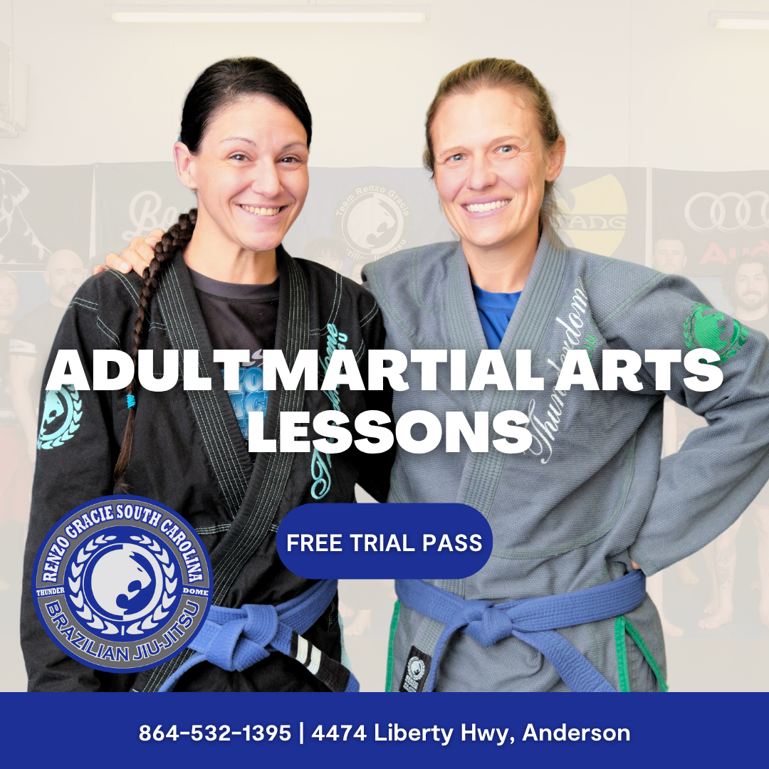 Renzo Gracie South Carolina Facebook ad: Adult Self Defense | Free Trial Pass