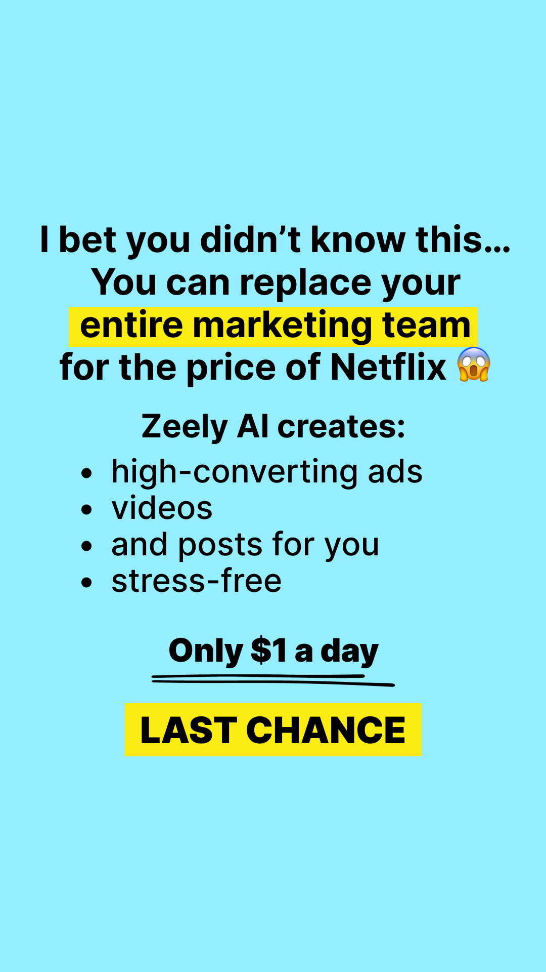 Zeely Facebook ad