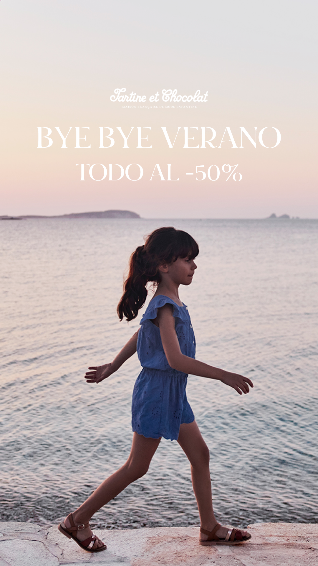 Tartine et Chocolat Facebook ad: BYE BYE VERANO