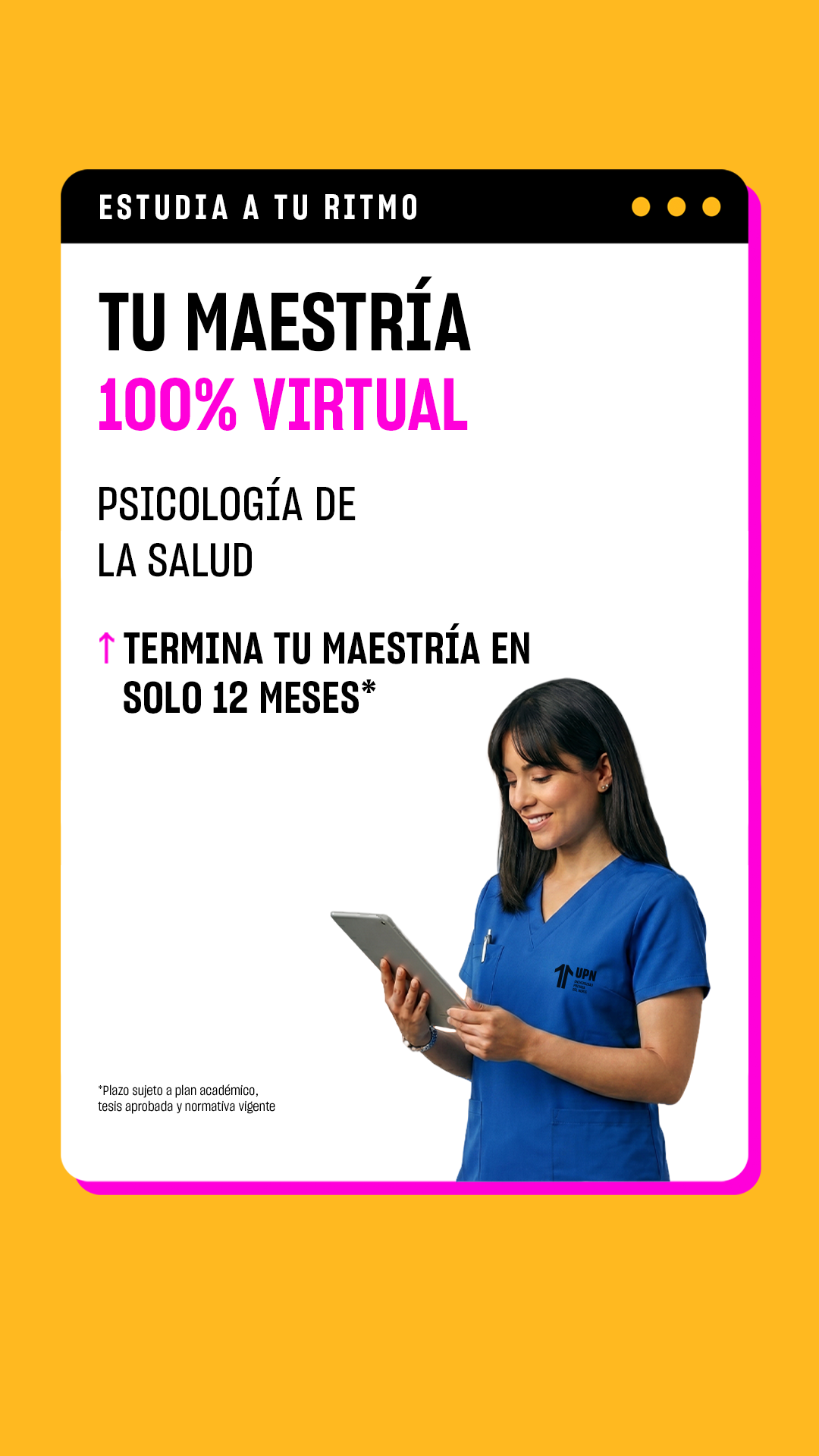 UPN Posgrado Facebook ad