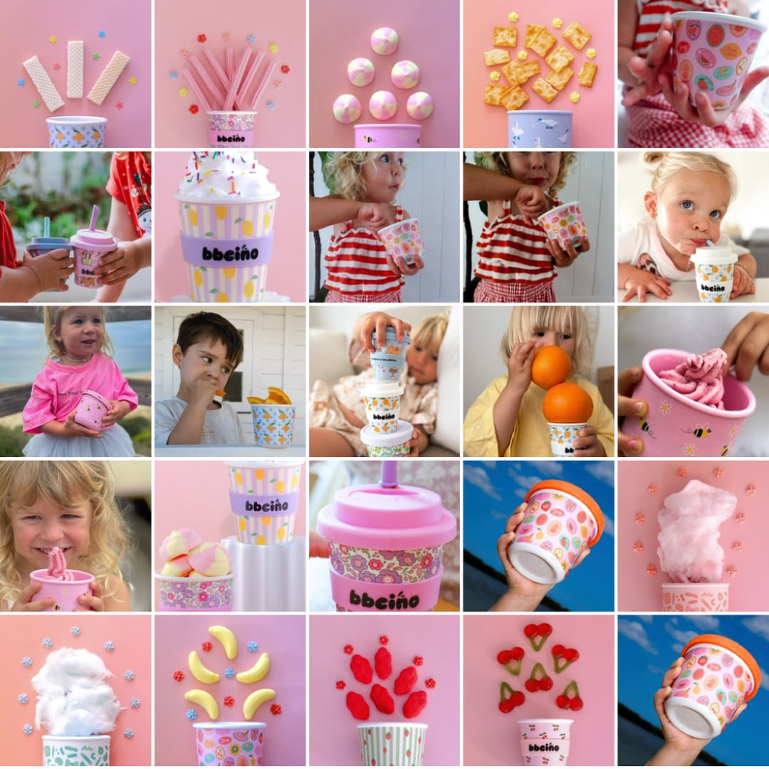 BBcino Facebook ad: Reusable cino cups for your little ones!
