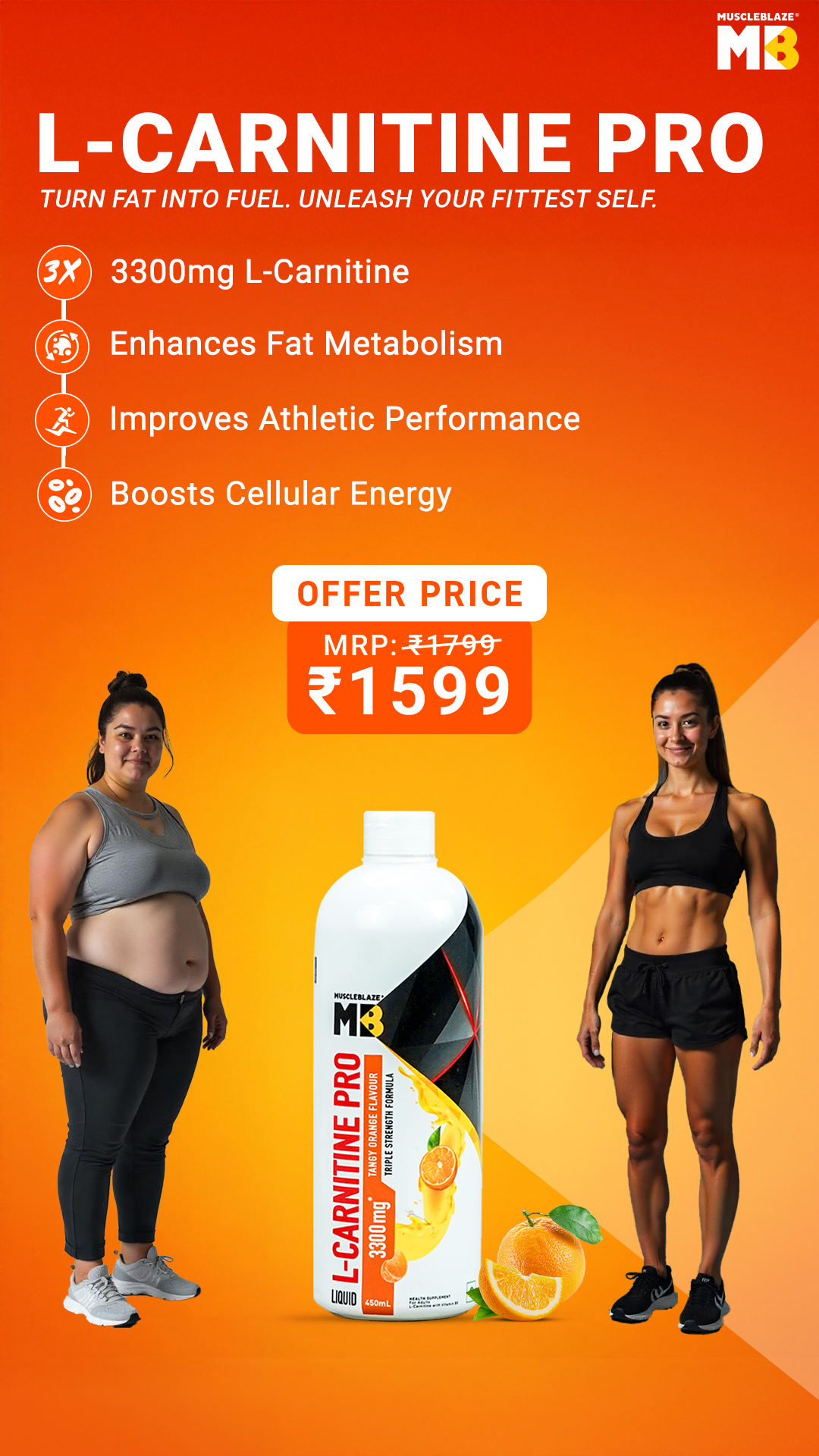 MuscleBlaze Facebook ad