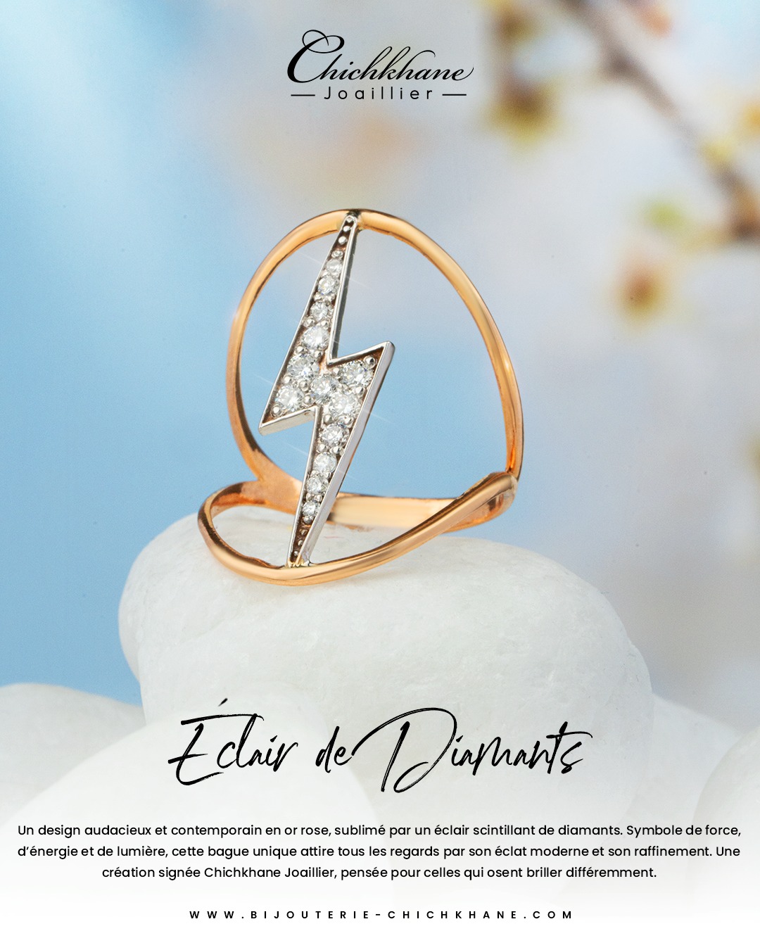 Chichkhane Bijouterie Facebook ad: Éclair de Diamants IIR72306II
