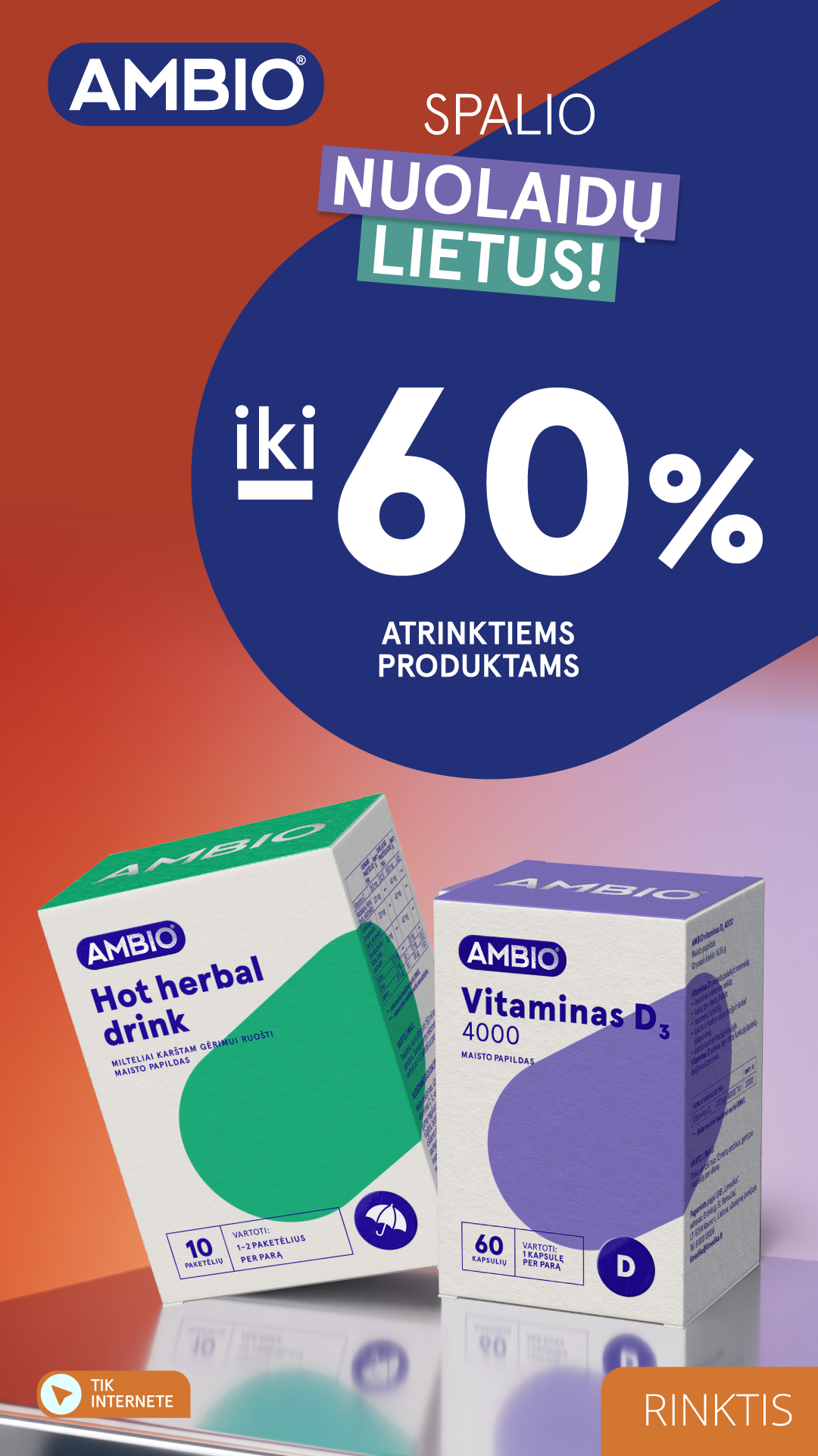 Gintarinė Vaistinė Facebook ad: Geresnei tavo versijai. Tik vaistinėse