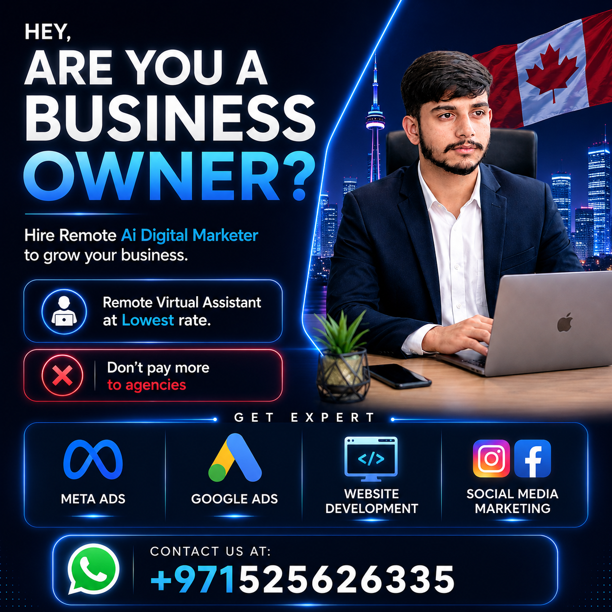 Ali Hamza Facebook ad: Expert Marketing Support