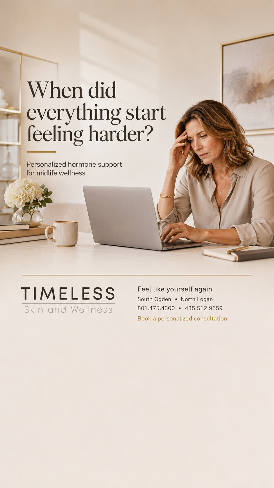 Timeless Skin & Wellness Facebook ad