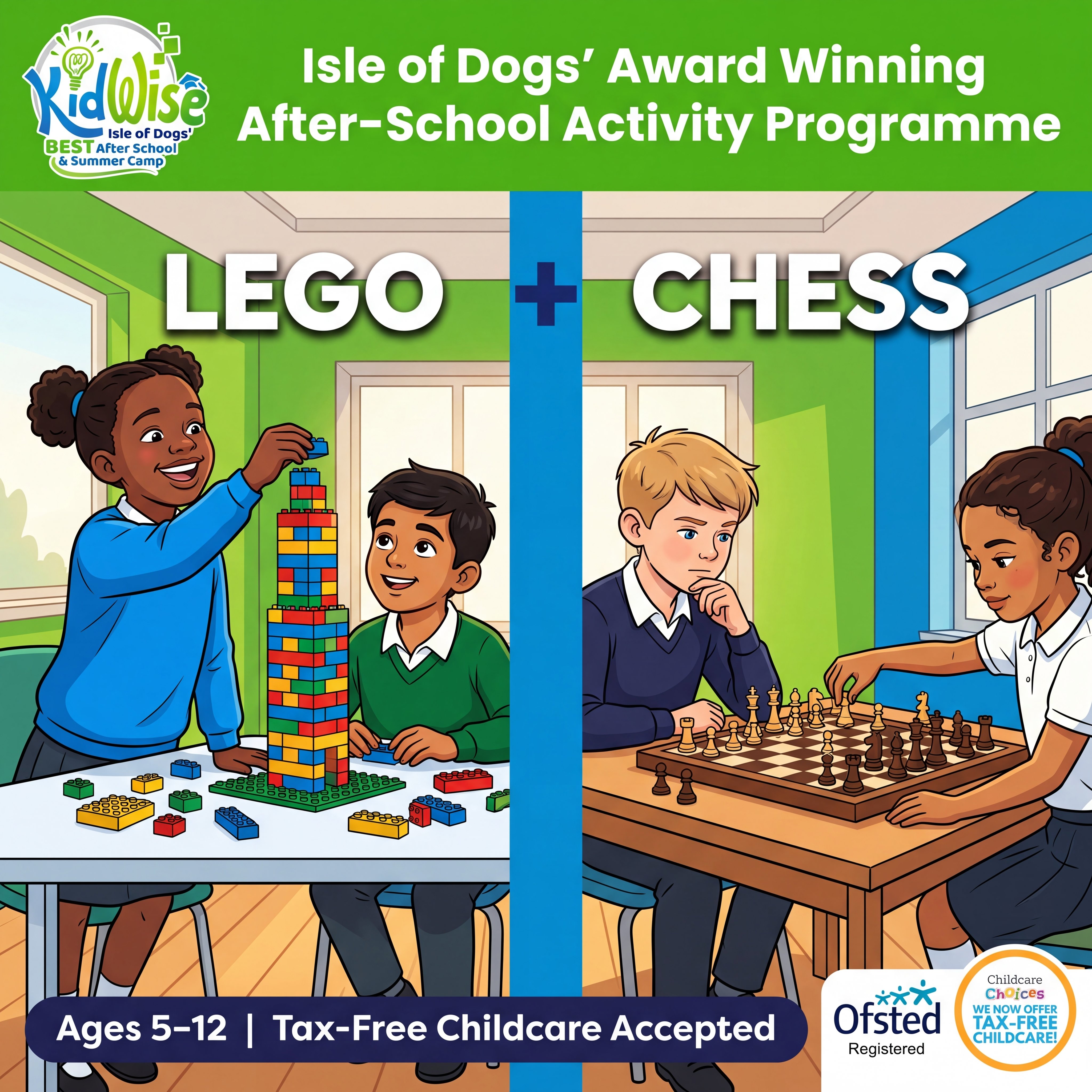 KidWise Isle of Dogs’ BEST After School and Summer Camp Facebook ad: Isle of Dogs' Award Winning After-School Activity Programme