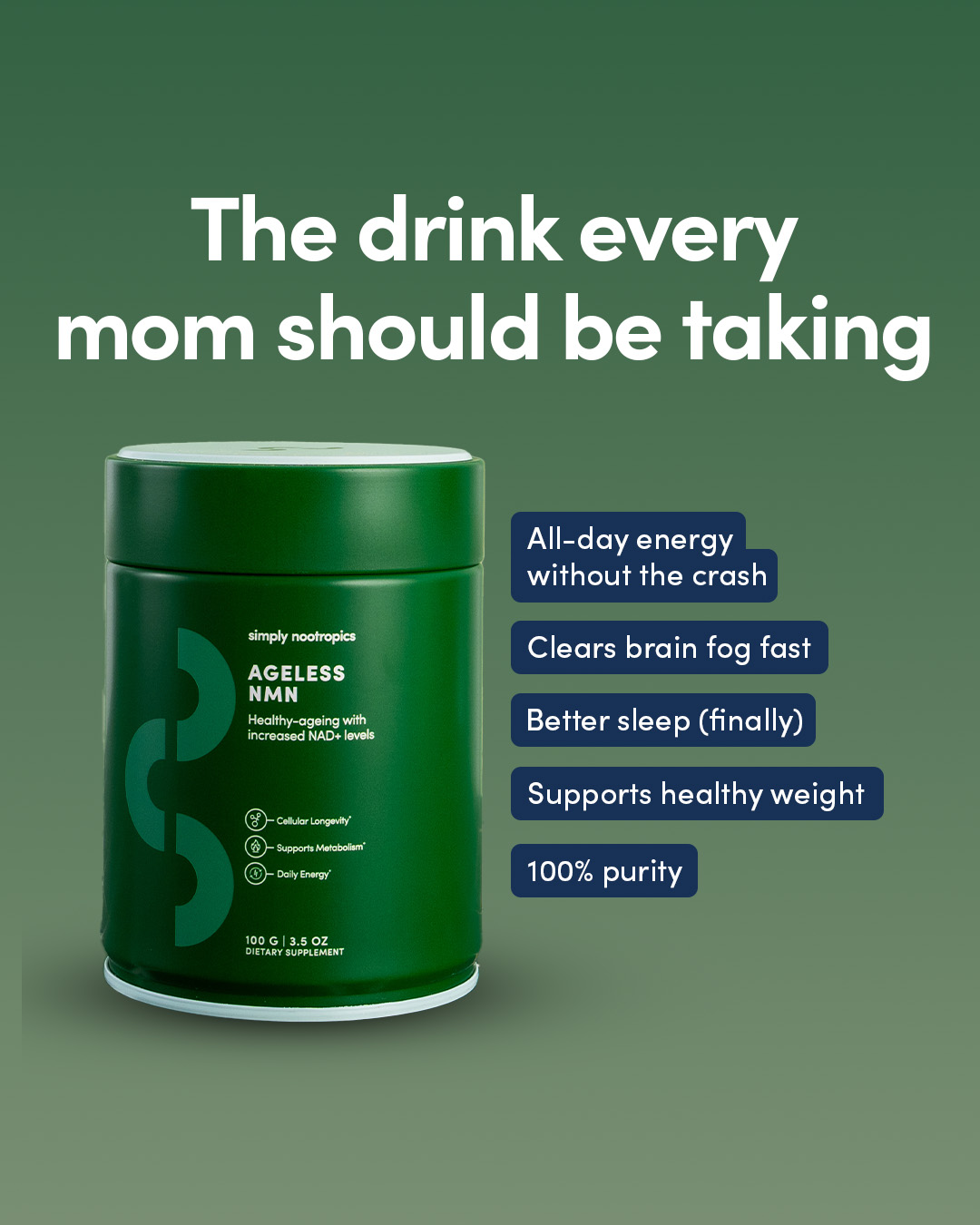 Simply Nootropics Facebook ad