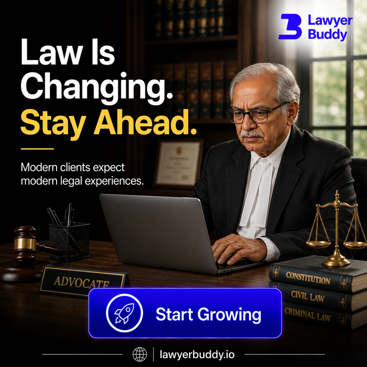 LawyerBuddy Facebook ad: Join India’s First AI Legal Platform