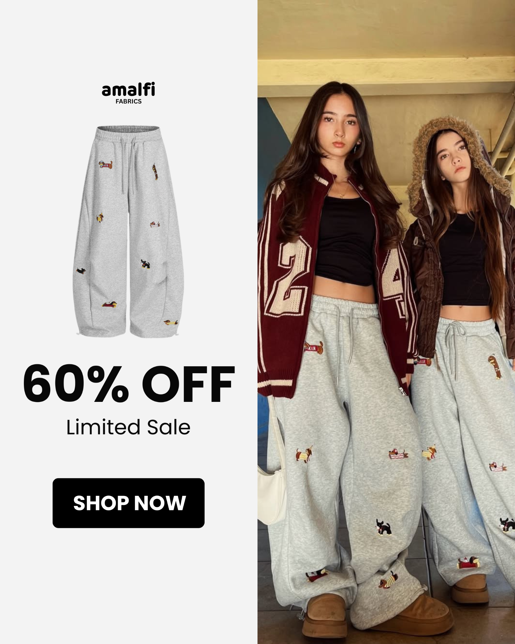 Amalfi fabrics Facebook ad