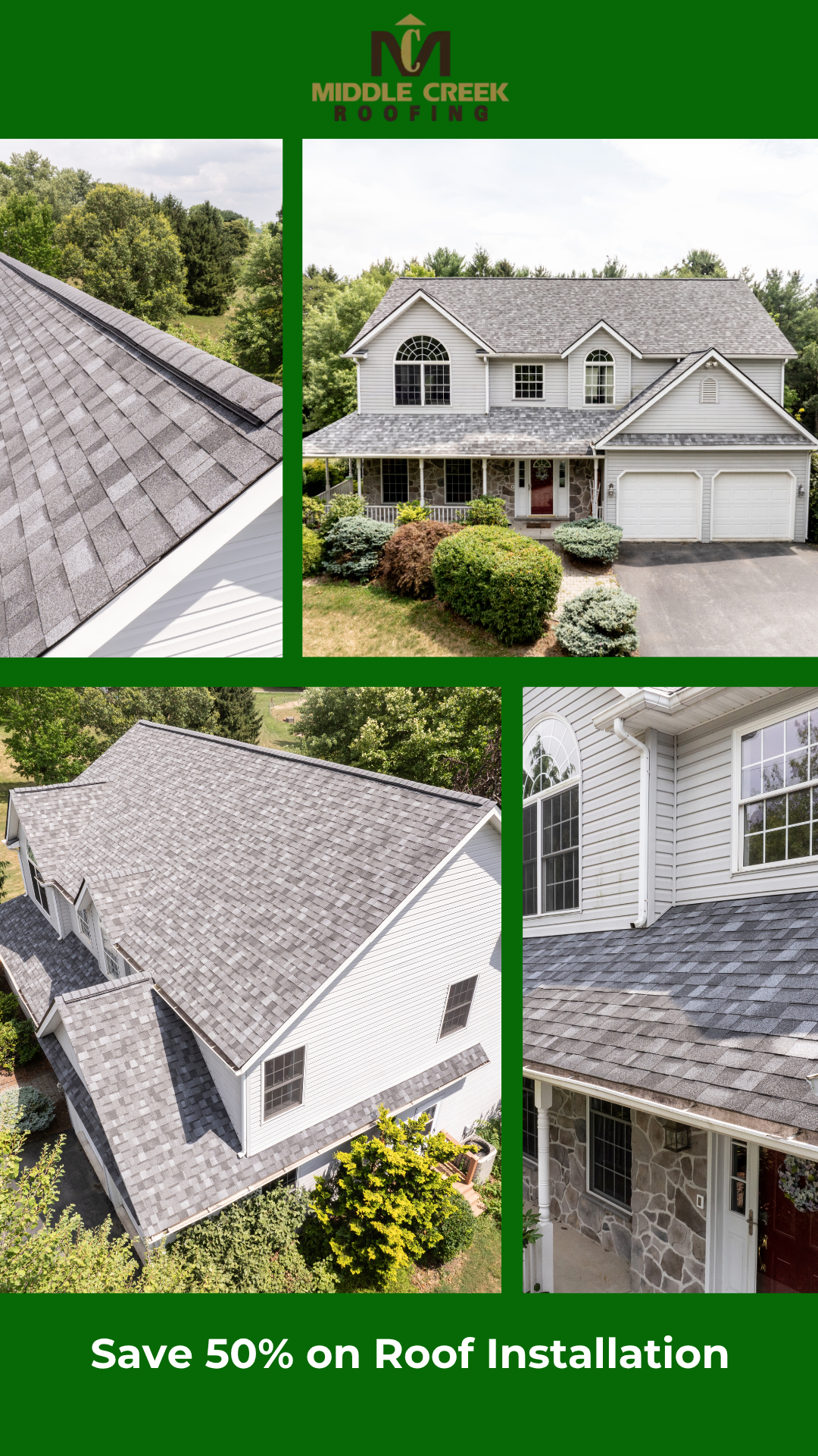 Middle Creek Roofing Facebook ad