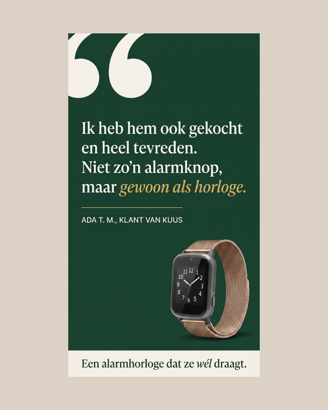 KUUS. Facebook ad: Belt jou, geen meldkamer.