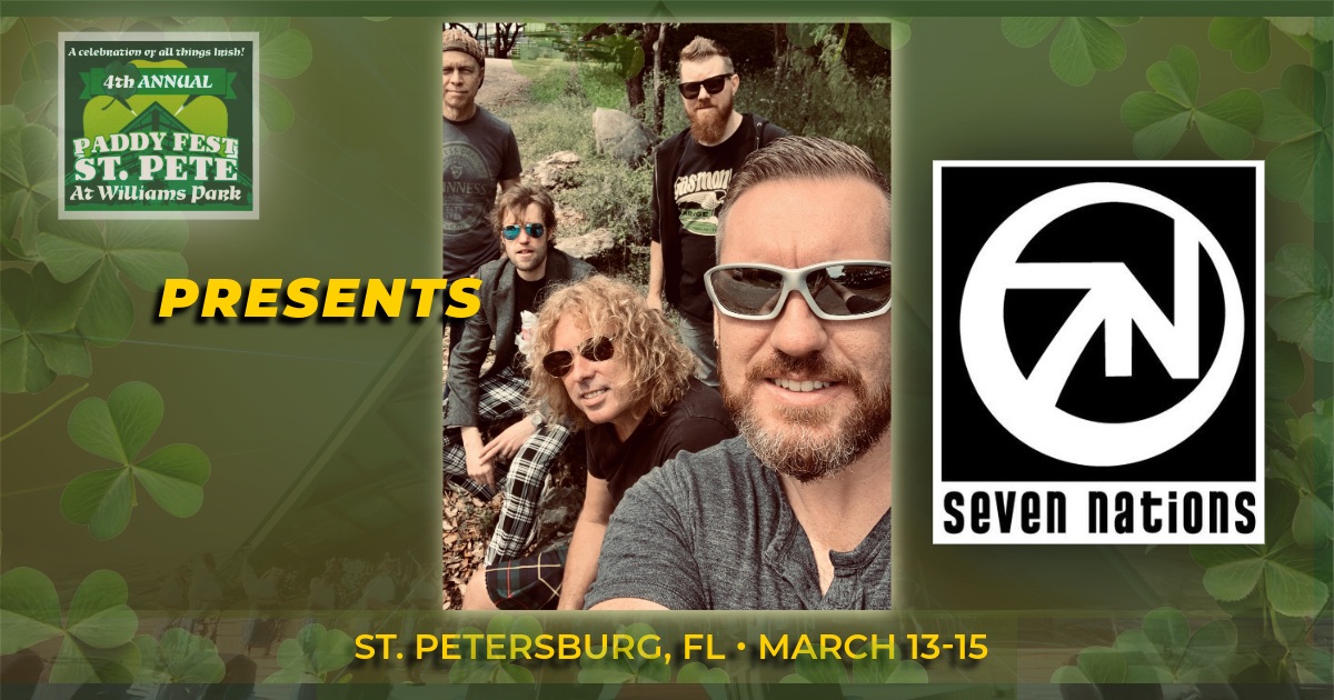 Paddy Fest St. Pete Facebook ad: The Grand Celtic Finale, Seven Nations Live at Paddy Fest…