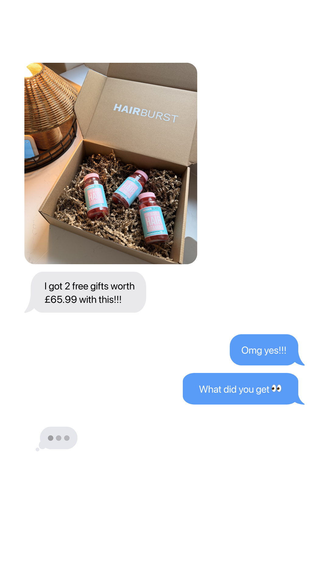 Hairburst Facebook ad