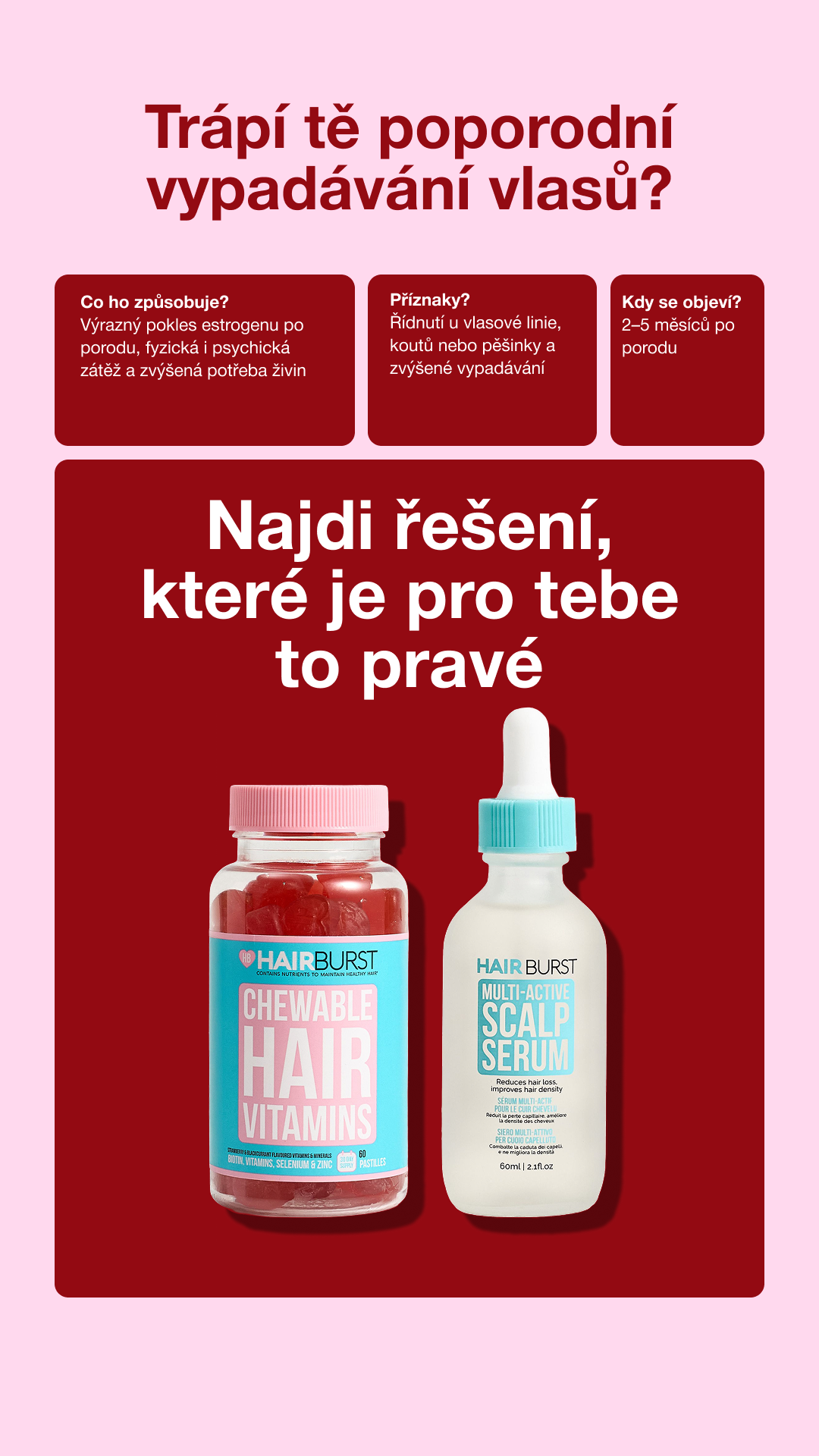 Hairburst Czech Republic Facebook ad