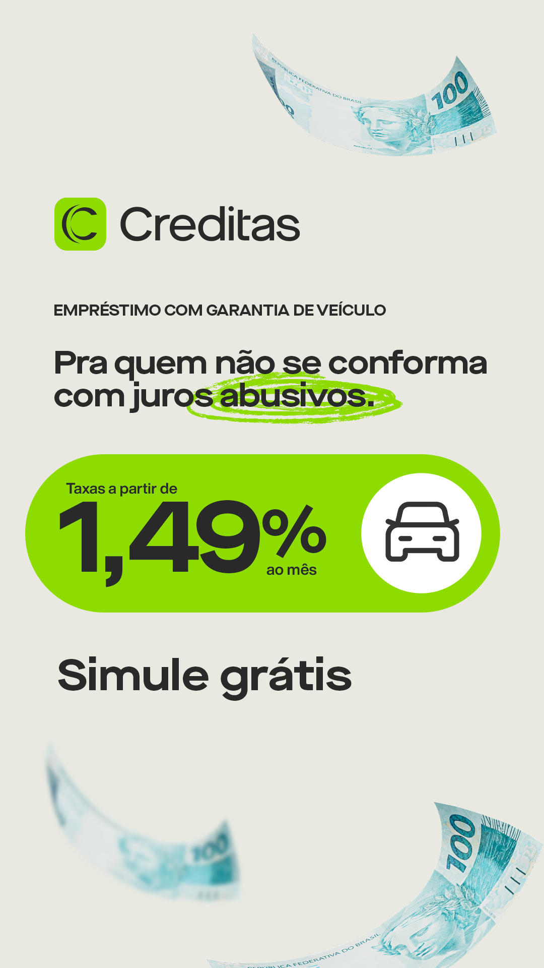Creditas Facebook ad