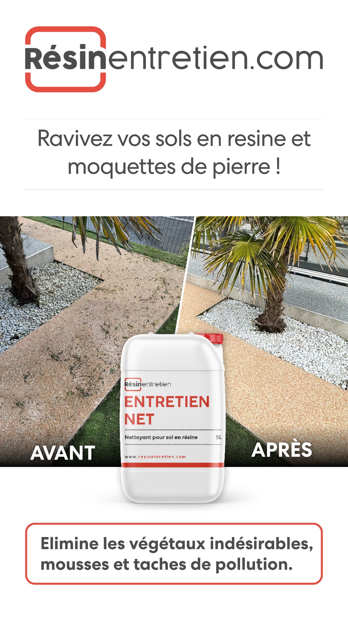 Resinentretien Facebook ad from May 26, 2025