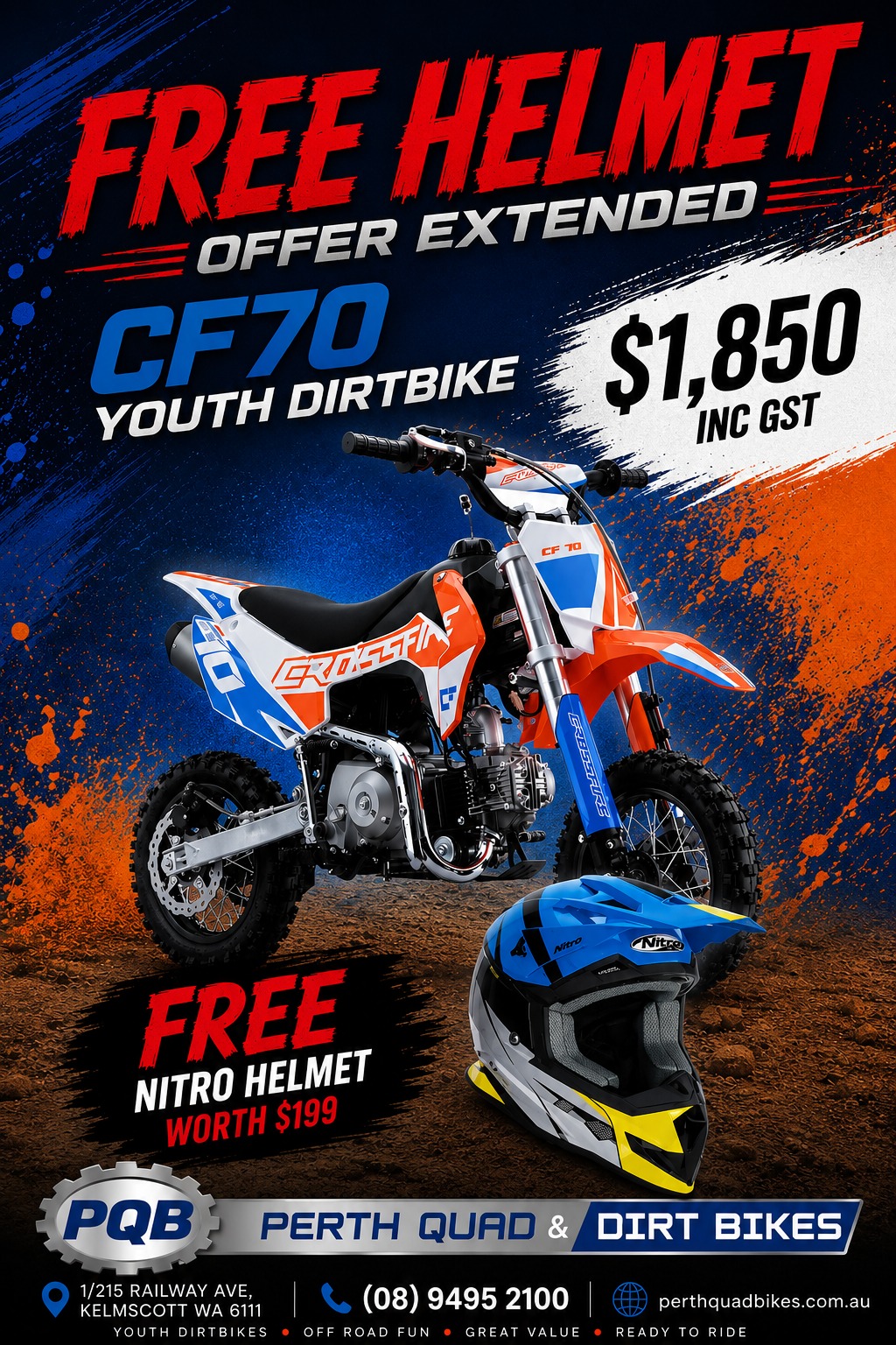Perth Quad Bikes Facebook ad from Jul 8, 2026