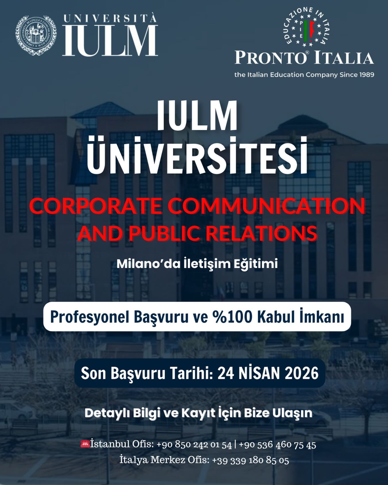 ProntoItalia Facebook ad: Milano’da İletişimin Kalbinde Kariyerine Yön Ver!