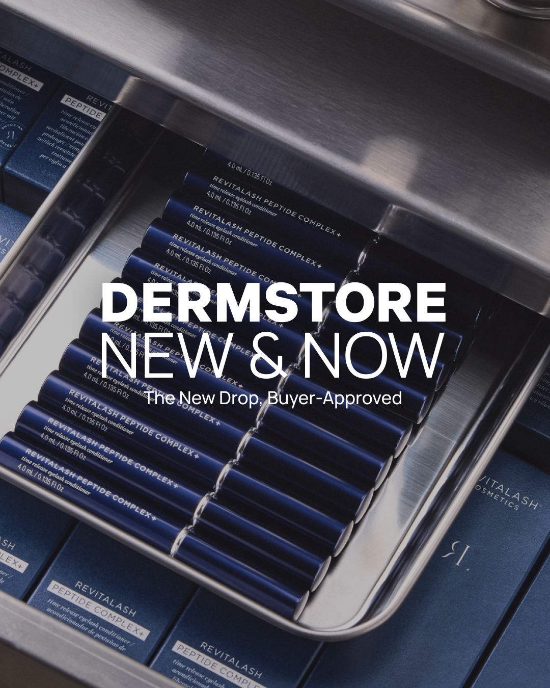 Dermstore Facebook ad: Shop the New RevitaLash Cosmetics Peptide Complex+ Time…