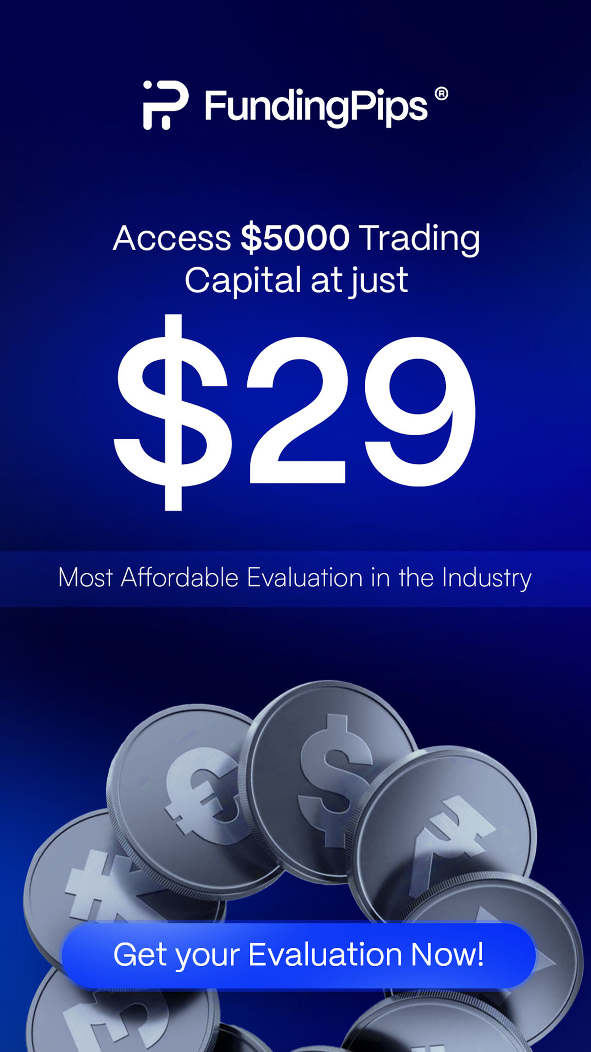Fundingpips Facebook ad