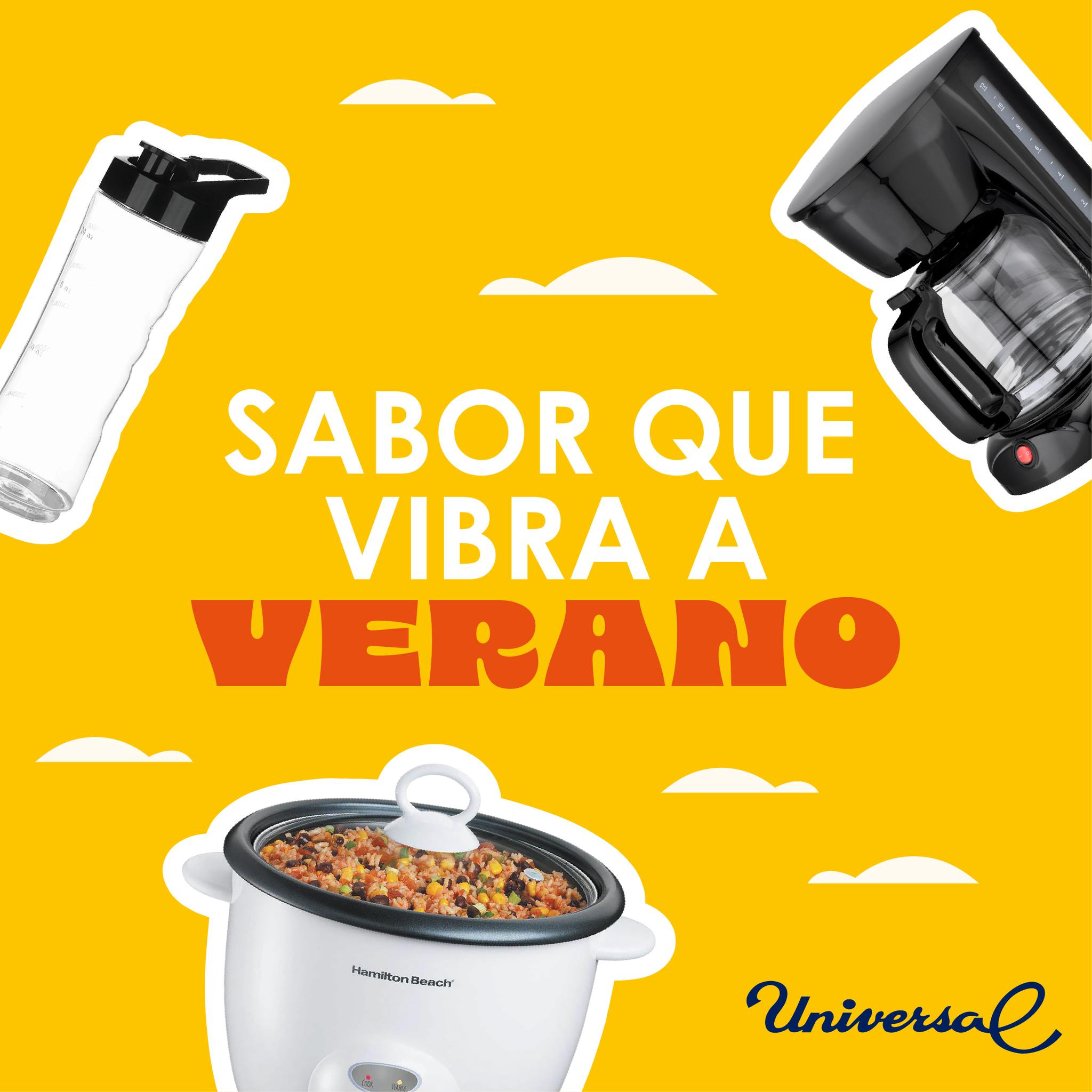 Tiendas Universal Facebook ad: Prepará tus recetas favoritas con ollas arroceras, coffee…