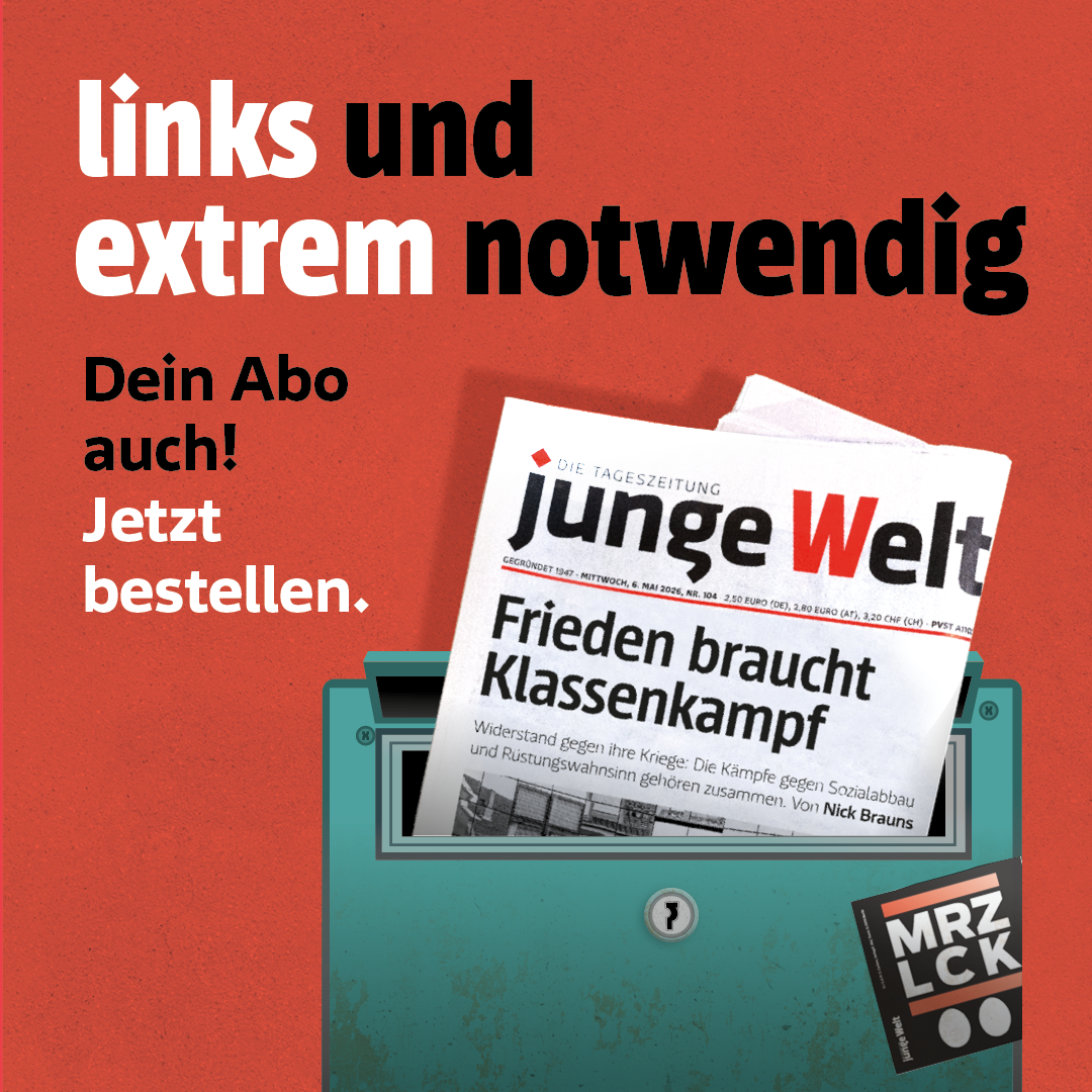 junge Welt Facebook ad: Jetzt bestellen und Prämie sichern