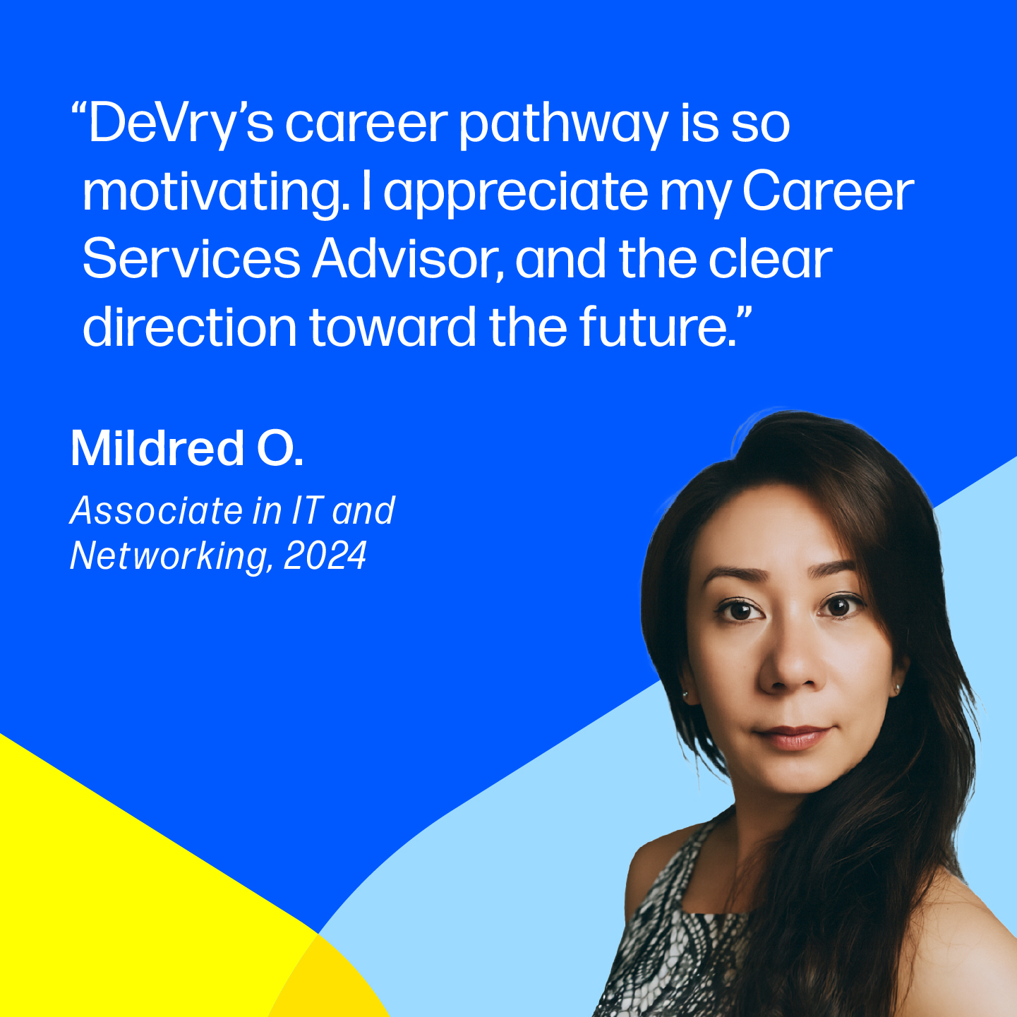 DeVry University Facebook ad