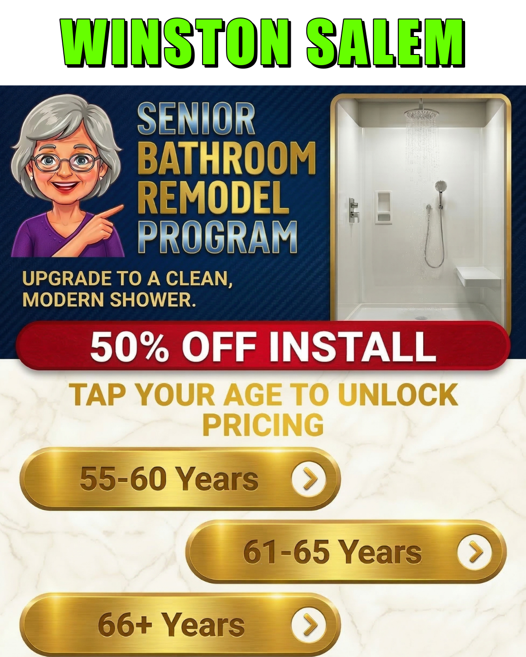 Reece Builders Bath Replacement Facebook ad