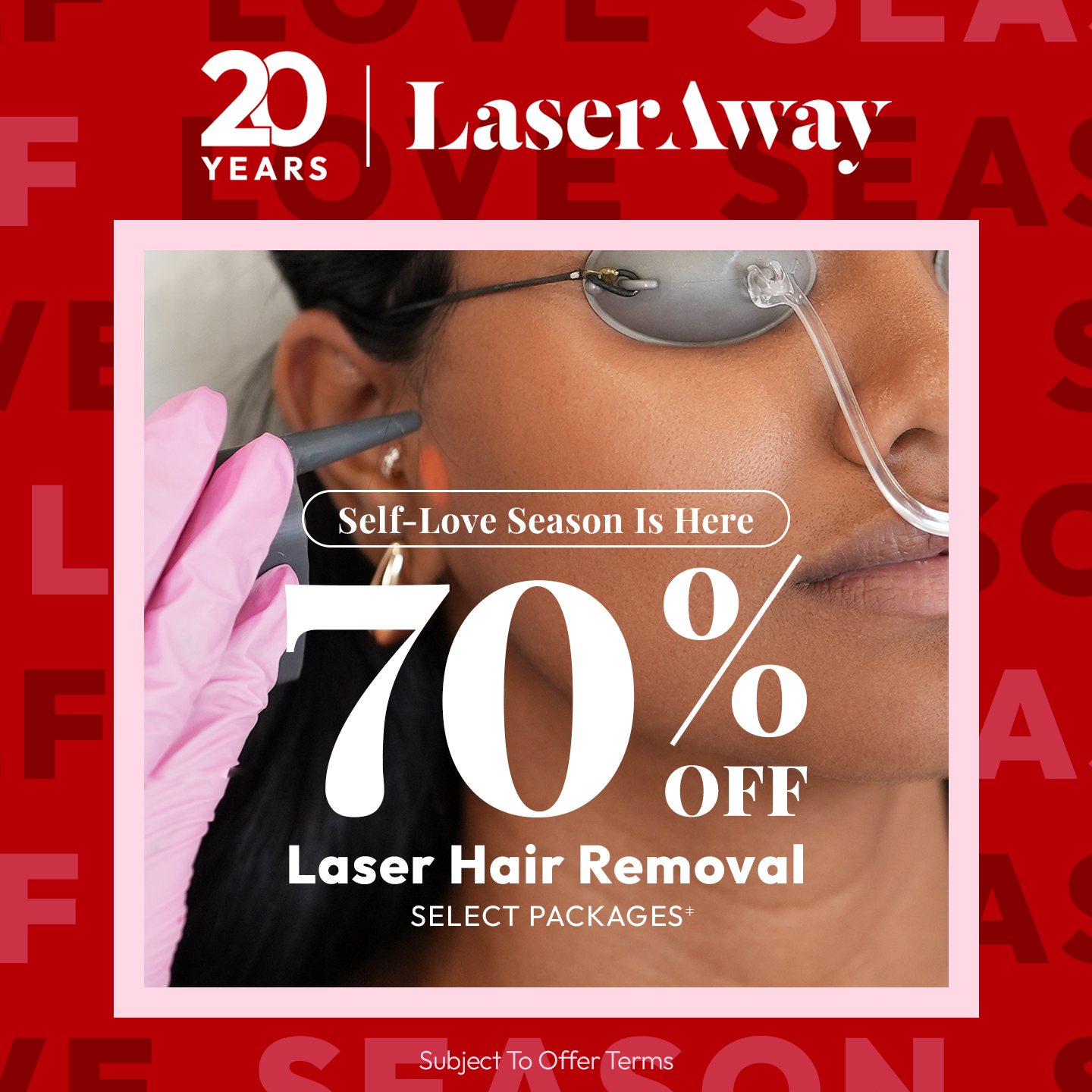 LaserAway Facebook ad