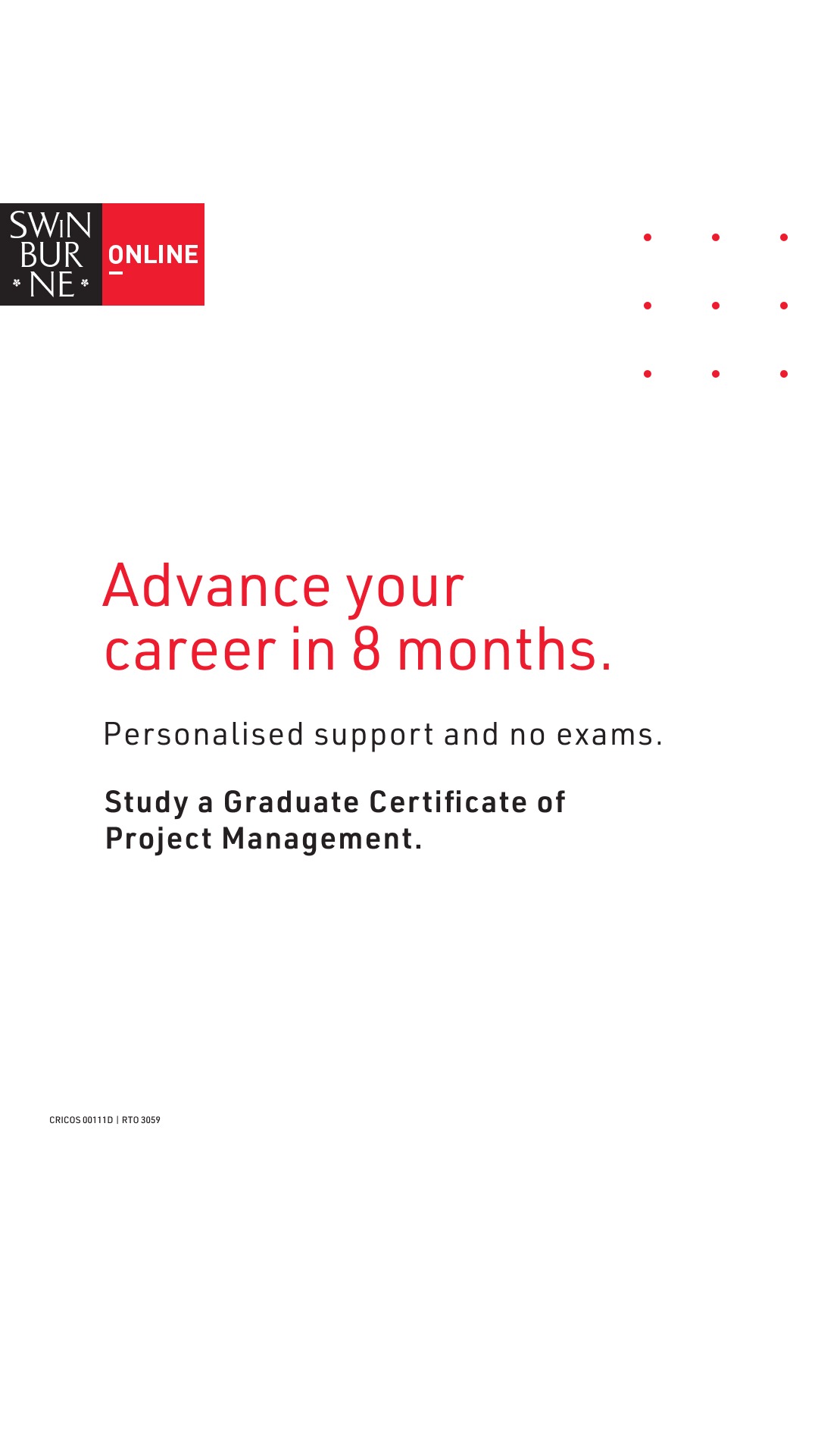 Swinburne Online Facebook ad
