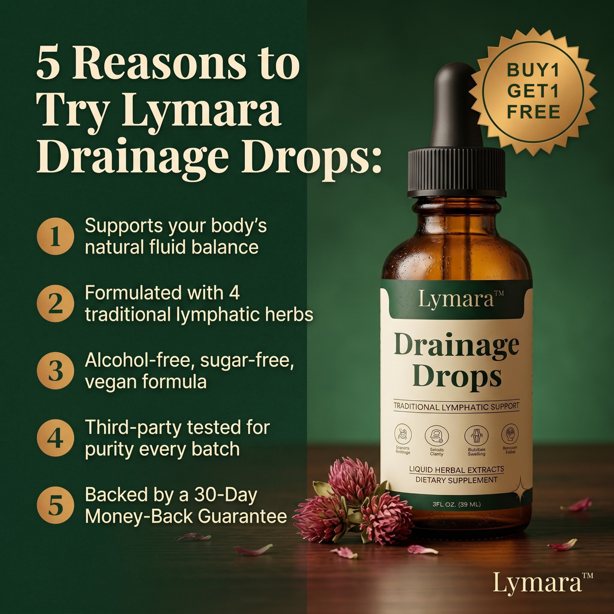 Lymara Facebook ad: Travel De-Puff Reset