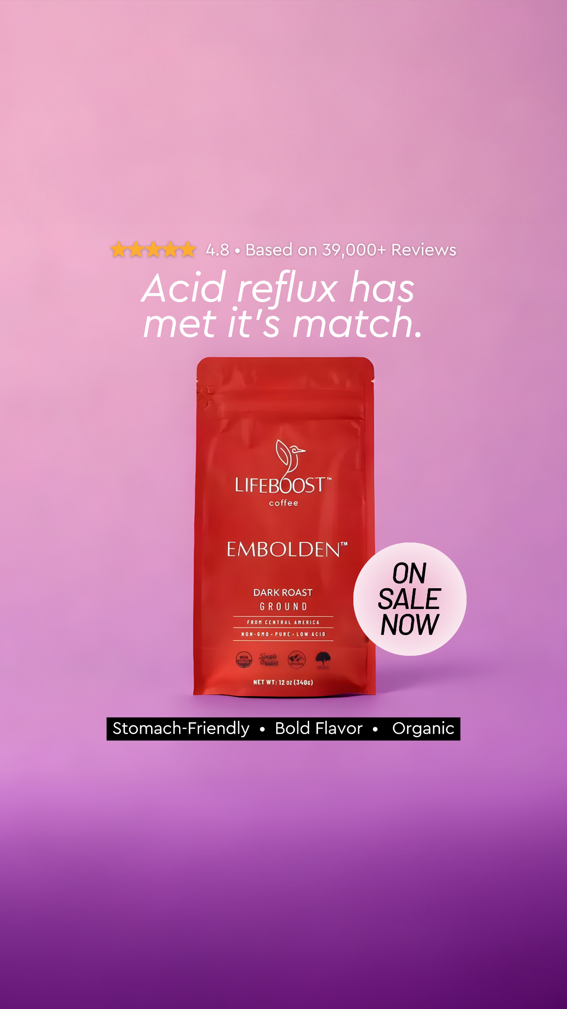 Lifeboost Coffee Facebook ad