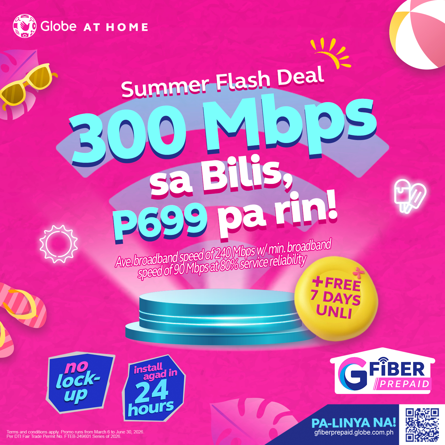 Globe At Home Facebook ad